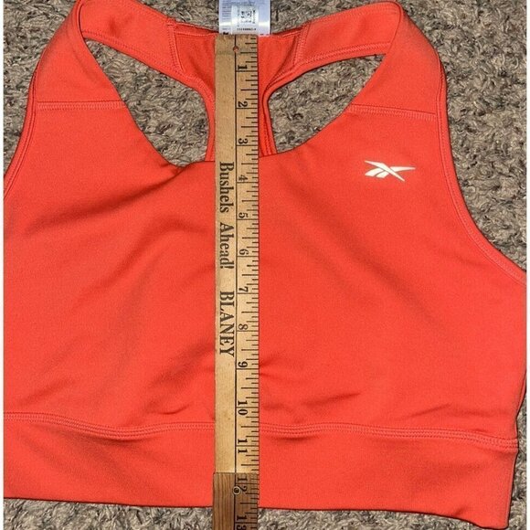 Reebok NWT Plus Size Running Essentials High-Impact Bra Dynamic Orange 1X - Picture 9 of 10